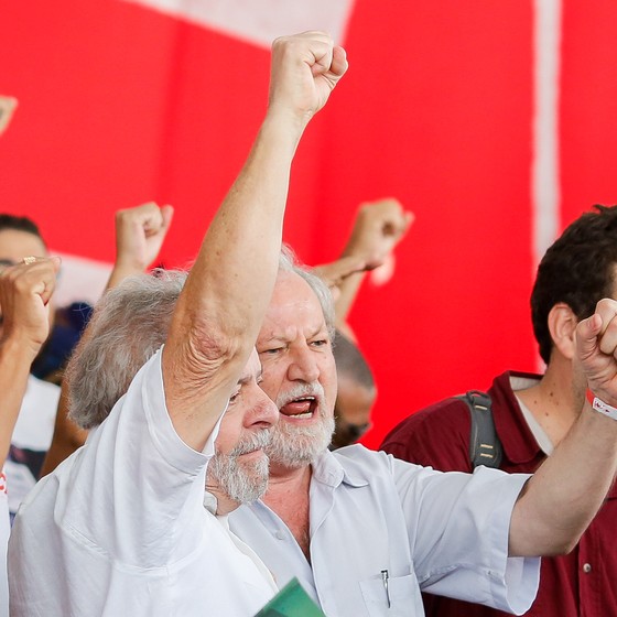 Lula e Stédile (Foto: Sérgio Lima / ÈPOCA)