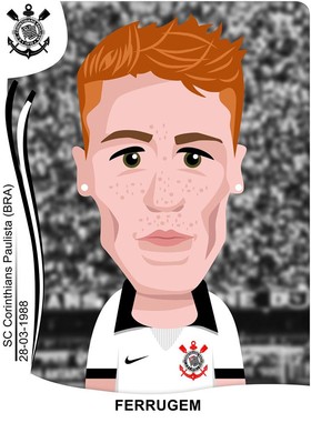 Ferrugem vive ansiedade para estrear pelo Corinthians: 