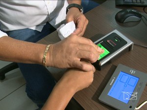 Recadastramento biométrico (Foto: Reprodução/TV Mirante)