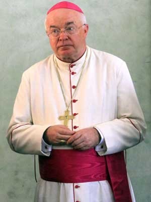 Foto de arquivo de 12 de agosto de 2011 mostra Jozef Wesolowski, ex- núncio do Vaticano em Santo Domingo (Foto: Erika Santelices/ Arquivo AFP)