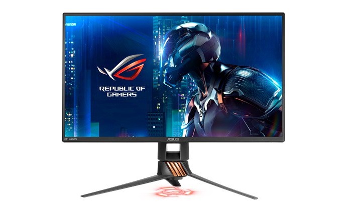 Monitor gamer possui sistema de LED personalizável e alta taxa de atualização (Foto: Divulgação/ASUS)