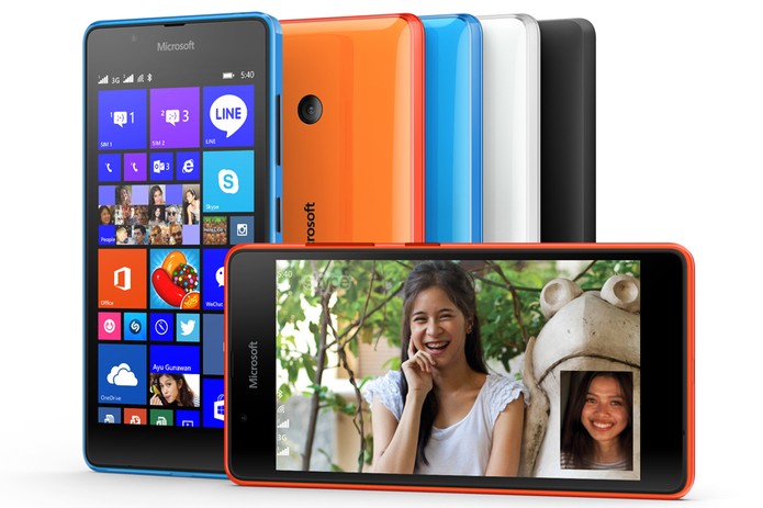 Lumia 540 é apresentado pela Microsoft com câmera selfie e tela HD de 5 polegadas (Foto: Divulgação/Microsoft)