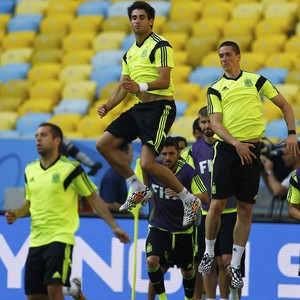 Com 'obrigação' de vencer, 
Espanha enfrenta hoje o Chile (Pilar Olivares/Reuters)