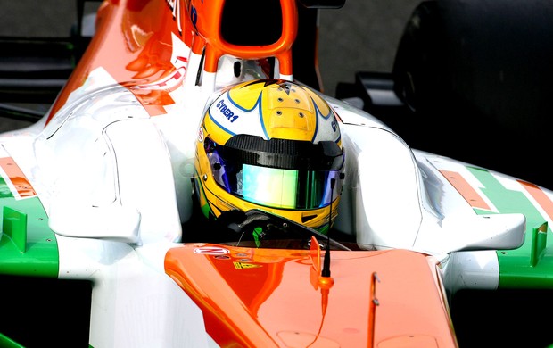 Luiz Razia faz teste na Force India (Foto: Divulgação)