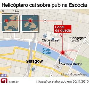 mapa helicoptero escócia (Foto: 1)