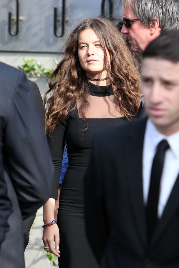 Jade Jagger no funeral de L'Wren Scott (Foto: Reuters / Agência)