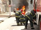 Veículo da Prefeitura de Barcarena pega fogo com estudantes dentro