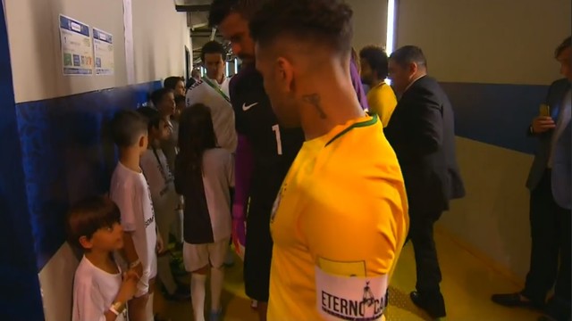 Daniel Alves capitão Capita (créditos: Reprodução/Globo)