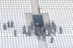 Tropa de choque visita a Arena Corinthians