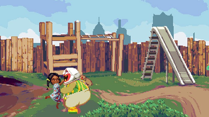 Dropsy é um excêntrico palhaço que tem como missão fazer as pessoas felizes (Foto: Reprodução/Tais Carvalho)