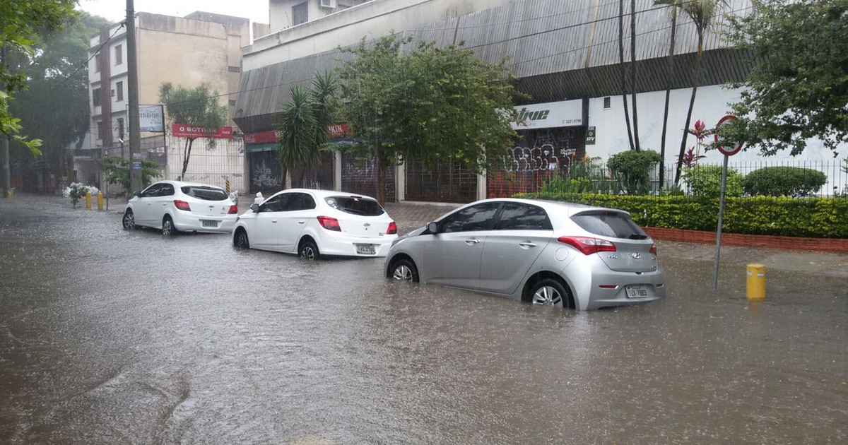 G1 - Forte chuva deixa pontos de alagamento em Porto Alegre ... - Globo.com