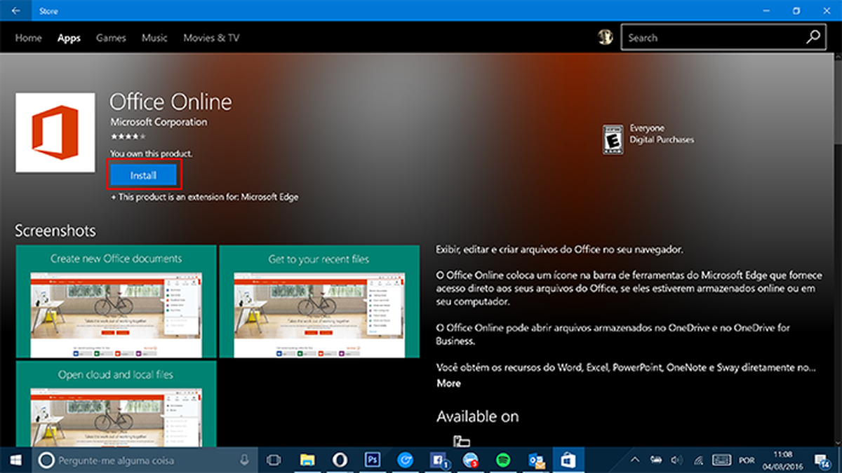 Como Usar Office Online No Microsoft Edge Dicas E Tutoriais Techtudo 9996 Hot Sex Picture 1755