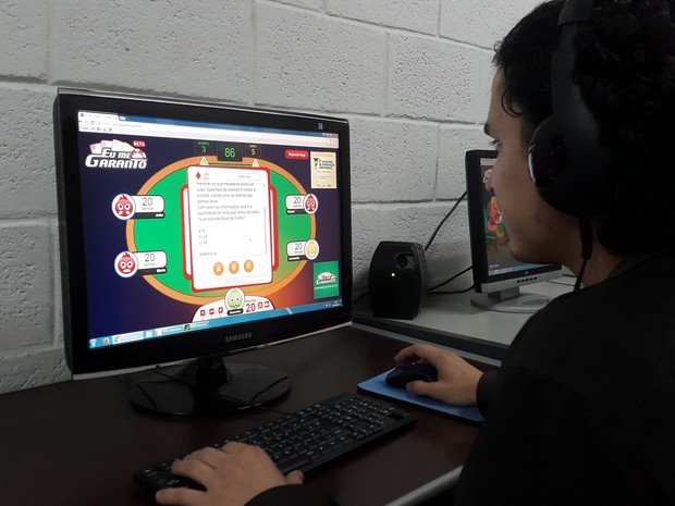 Jogo desenvolvido por empresa capixaba ajuda a estudar para o Enem (Foto: Divulgação/ BluePixel)