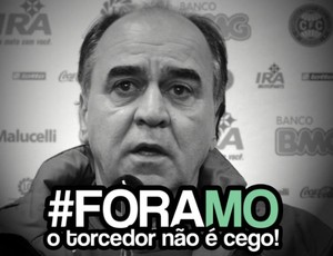 Campanha da torcida do Coritiba, nas redes sociais, pede a saída do técnico Marcelo Oliveira (Foto: Reprodução / Facebook)