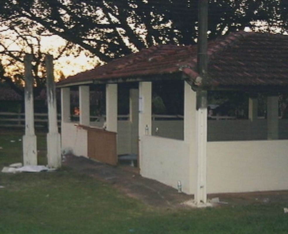 Crime aconteceu durante uma festa em um chácara (Foto: Reprodução / TV TEM)