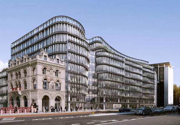 Projeto dos novos escritórios da Amazon em Londres (Foto: Reprodução/Facebook)