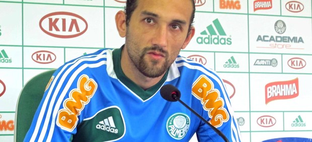 Barcos, treino do Palmeiras (Foto: Diego Ribeiro / Globoesporte.com)