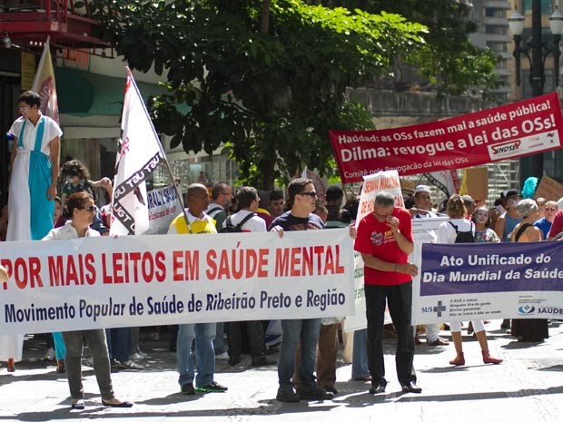 A União Geral dos Trabalhadores (UGT), através da sua secretaria de Saúde e Segurança do Trabalho, realiza ato no Dia Mundial da Saúde, nesta segunda-feira (7), no centro de São Paulo (SP). A concentração será na Praça da Sé. (Foto: Dario Oliveira/Futura Press/Estadão Conteúdo) A União Geral dos Trabalhadores (UGT), através da sua secretaria de Saúde e Segurança do Trabalho, realiza ato no Dia Mundial da Saúde, nesta segunda-feira (7), no centro de São Paulo (SP). A concentração será na Praça da Sé. (Foto: Dario Oliveira/Futura Press/Estadão Conteúdo)