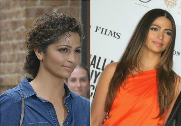 Camila Alves com os cabelos naturais e escovados: modelo brasileira mostra toda sua beleza natural em passeio pelas ruas de Nova York (Foto: Grosby Group e Getty)