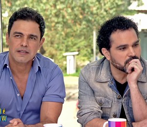 Zezé Di Camargo e Luciano participam do 'Vídeo Show' (Foto: TV Globo)