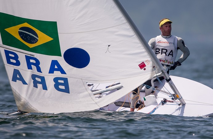  Robert Scheidt prata laser vela Jogos Pan Americanos 2015 (Foto: Jonne Roriz/Exemplus/COB)