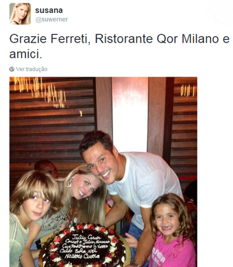 Suzana Werner Twitter Ferretti (Foto: Reprodução/ Twitter)