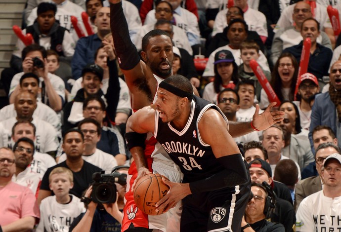 Paul Pierce Toronto Raptors x Brooklyn Nets (Foto: AFP)