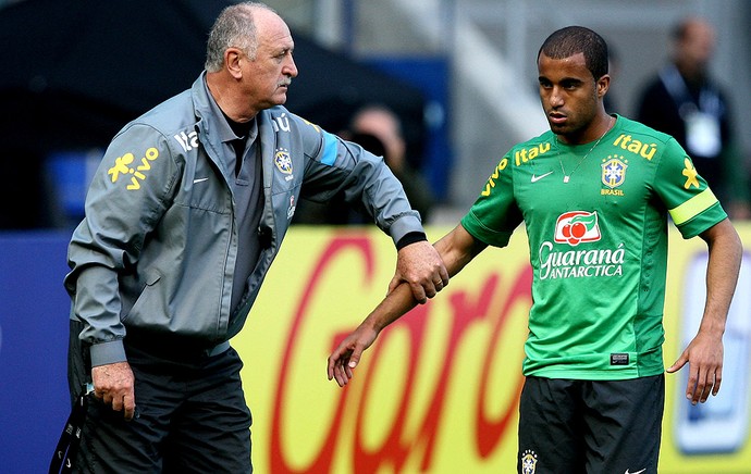 Felipão lucas brasil treino (Foto: Mowa Press)