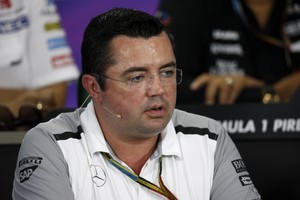 Eric Boullier após o GP da Hungria 25/7/2014 (Foto: Getty Images)