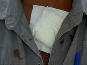 Dono de guincho foi vítima de bala perdida, no bairro Primeiro de Maio, em Vila Velha, Espírito Santo. (Foto: Reprodução/TV Gazeta)