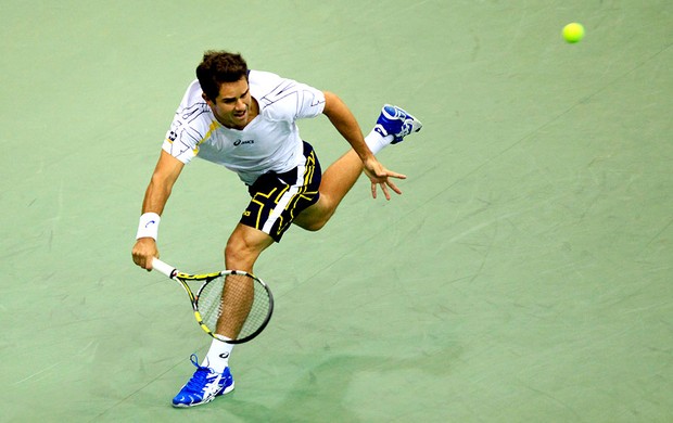 Thiago Alves na Copa Davis de tênis pelo Brasil (Foto: Reuters)