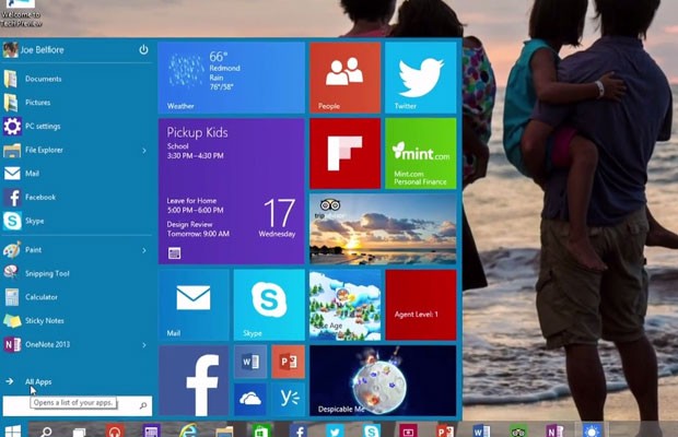 Windows 10, o novo sistema da Microsoft. (Foto: Divulgação/Microsoft)