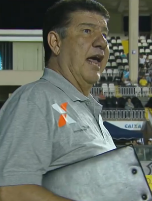 Joel Santana; Vasco x Luverdense; gritos (Foto: Reprodução SporTV)