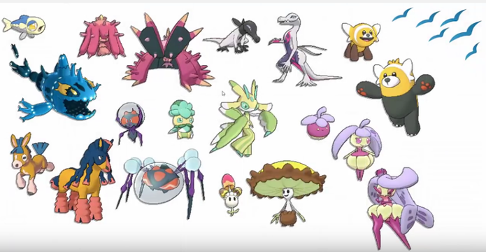 Mais alguns modelos Shiny de Pokémon Sun e Moon (Foto: Divulgação/Nintendo)
