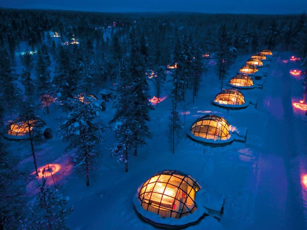 Vila de iglus na Finlandia (Foto: Divulgação)