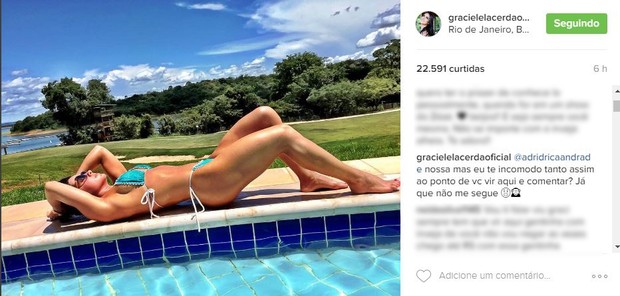 Comentários Graciele Lacerda (Foto: Reprodução / Instagram) Comentários Graciele Lacerda (Foto: Reprodução / Instagram)
