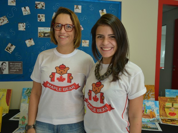Fernanda Bordalo, diretora pedagógica, e Lissa Jones, coordenadora pedagógiga, ajudaram a promover a exposição   (Foto: Toni Francis/G1)