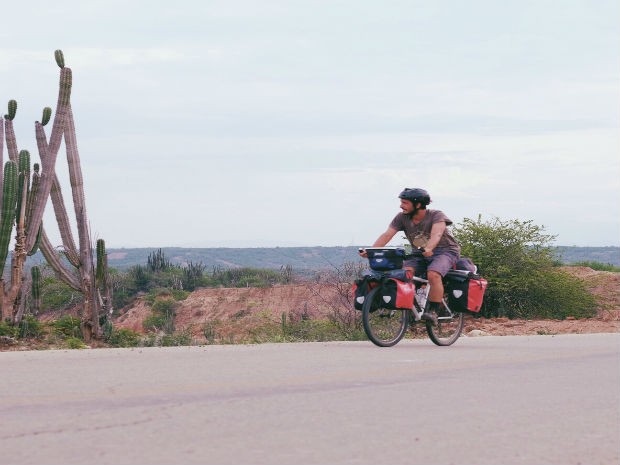 Foto Bernardo Salce de bike Uberaba 7 (Foto: Bernardo Salce/Arquivo Pessoal )