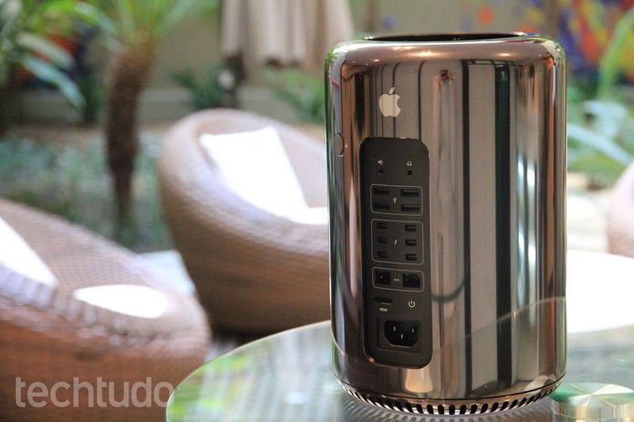 O design é um dos pontos fortes do Mac Pro 2013 (Foto: Juliana Pixinine/TechTudo)