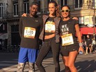 Izabel Goulart participa de corrida de em Paris: 'A mais rápida que já fiz'