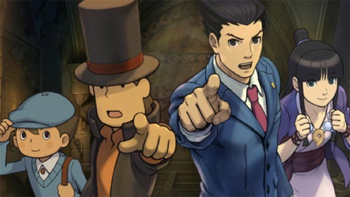 Professor Layton VS Phoenix Wright (Foto: Divulgação)