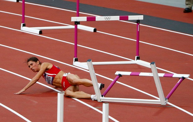 Vania Stambolova  400m com barreiras olimpiadas londres 2012 (Foto: Reuters)