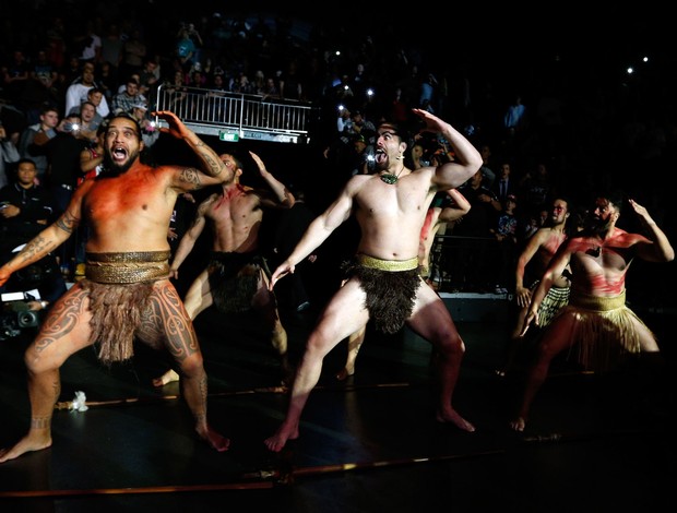 Entrada UFC James Te Huna haka (Foto: Agência Getty Images)