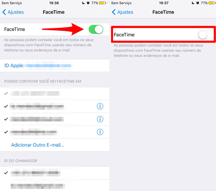 Desative o FaceTime no iPhone (Foto: Lucas Mendes/TechTudo)