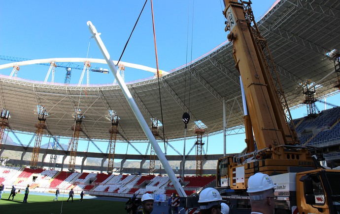 obras Engenhão (Foto: Alexandre Lage)