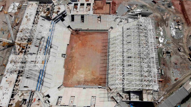  vista aérea estádio itaquerão arena corinthians (Foto: Agência Reuters)
