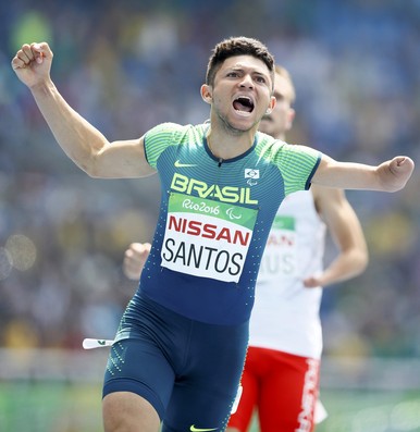 Petrucio Ferreira, ouro 100m Rio  (Foto: Reuters)
