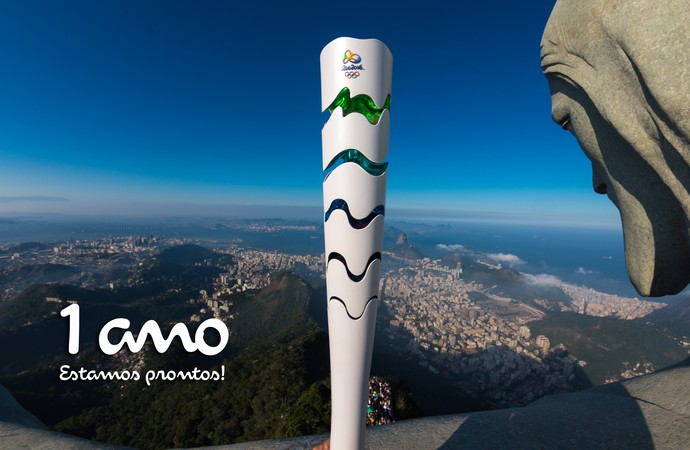 Cristo Redentor Tocha Olímpica Rio 2016 (Foto: Alex Ferro / Rio 2016)