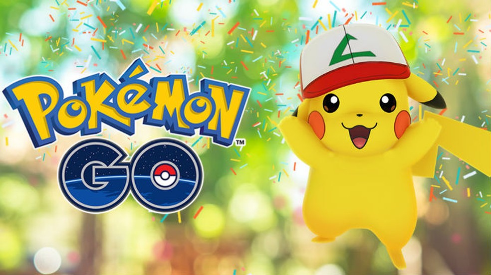 Pokémon Go trará Pikachu exclusivo com boné do Ash durante o mês de julho (Foto: Divulgação / Niantic)
