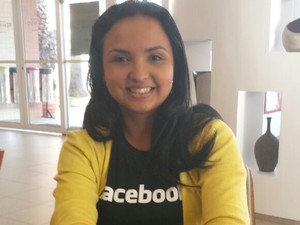 Camila Fusco é diretora de empreendedorismo do Facebook da América Latina e esteve em Piracicaba (Foto: Bruna Sampaio/G1)